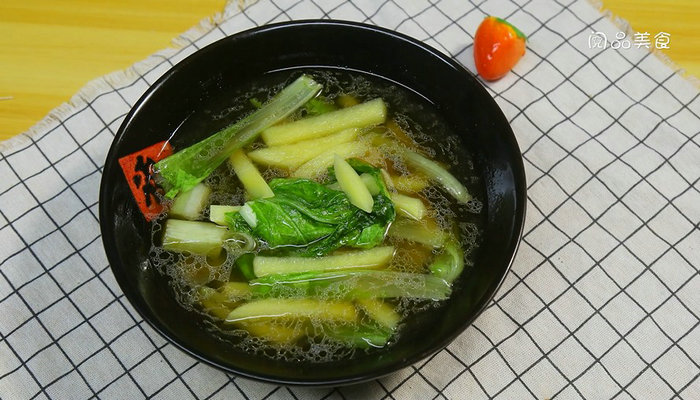 小白菜炖土豆条